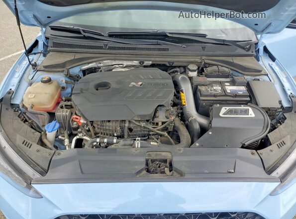 KMHT36AH1MU009523 2021 HYUNDAI VELOSTER Blue Սալոնի հետևի տեսք