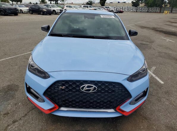 KMHT36AH1MU009523 2021 HYUNDAI VELOSTER Blue Դիմացի տեսք