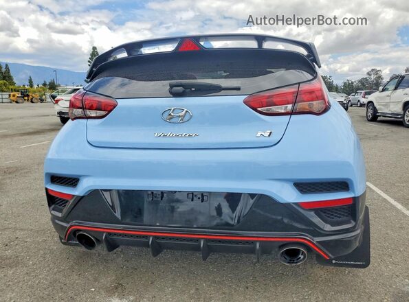 KMHT36AH1MU009523 2021 HYUNDAI VELOSTER Blue Հետևի տեսք