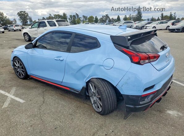 KMHT36AH1MU009523 2021 HYUNDAI VELOSTER Blue Հետևի ձախ