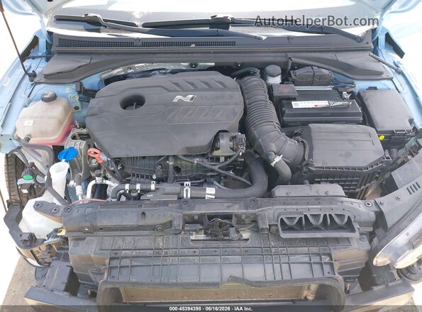 KMHT36AH1NU015534 2022 HYUNDAI VELOSTER N Light Blue უკანა ხედი