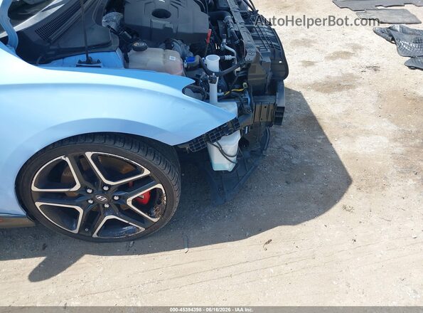 KMHT36AH1NU015534 2022 HYUNDAI VELOSTER N Light Blue წინა ხედი