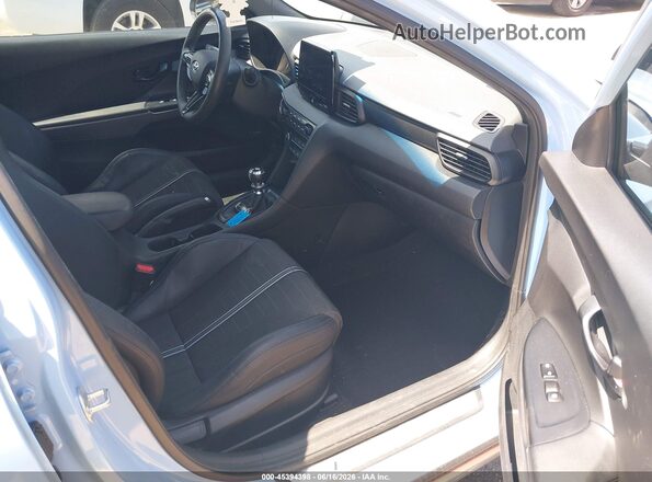 KMHT36AH1NU015534 2022 HYUNDAI VELOSTER N Light Blue წინა სალონის ხედი