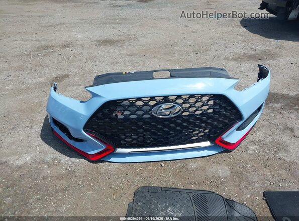 KMHT36AH1NU015534 2022 HYUNDAI VELOSTER N Light Blue ხელსაწყოთა პანელის ხედი
