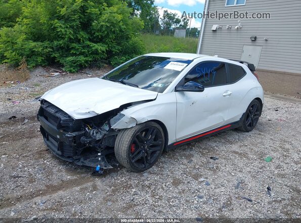 KMHT36AH4NU013776 2022 HYUNDAI VELOSTER N White წინა მარცხენა ხედი სამი მეოთხედიდან