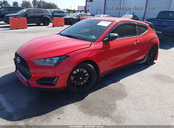 KMHT36AH6LU007457 2020 HYUNDAI VELOSTER N Red Vista tres cuartos delantera izquierda