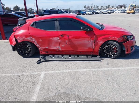 KMHT36AH6LU007457 2020 HYUNDAI VELOSTER N Red Vista interior trasera