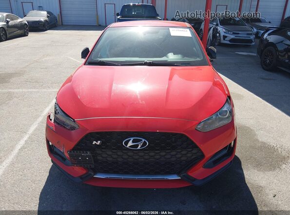 KMHT36AH6LU007457 2020 HYUNDAI VELOSTER N Red Vista del cuadro de instrumentos