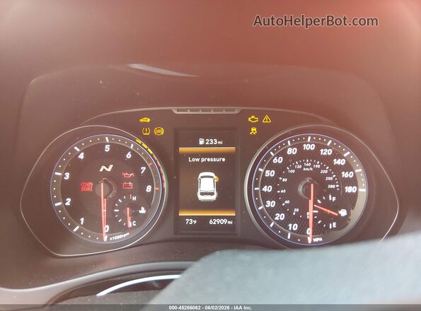 KMHT36AH6LU007457 2020 HYUNDAI VELOSTER N Red Vista de los asientos traseros
