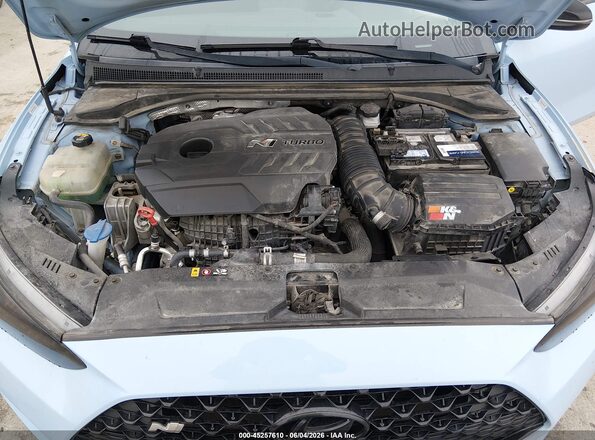 KMHT36AH7KU001536 2019 HYUNDAI VELOSTER Light Blue Հետևի տեսք