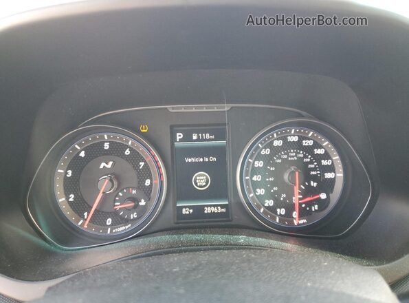KMHT36AH9MU008846 2021 HYUNDAI VELOSTER White ხელსაწყოთა პანელის ხედი