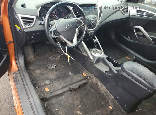 KMHTC6AD0HU306303 2017 HYUNDAI VELOSTER Orange Vista del salpicadero