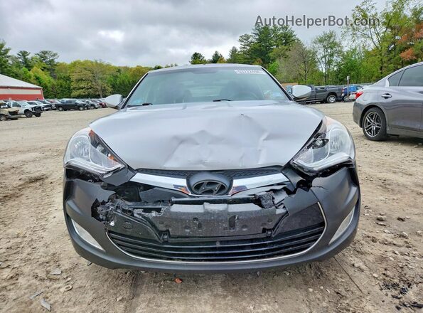 KMHTC6AD0HU317818 2017 HYUNDAI VELOSTER Silver Widok z przodu