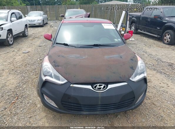 KMHTC6AD0HU321769 2017 HYUNDAI VELOSTER Red წინა ხედი