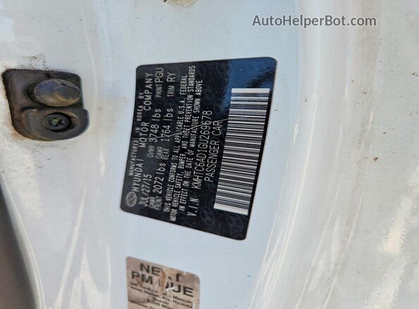 KMHTC6AD1GU269678 2016 HYUNDAI VELOSTER White ძრავის განყოფილების ხედი