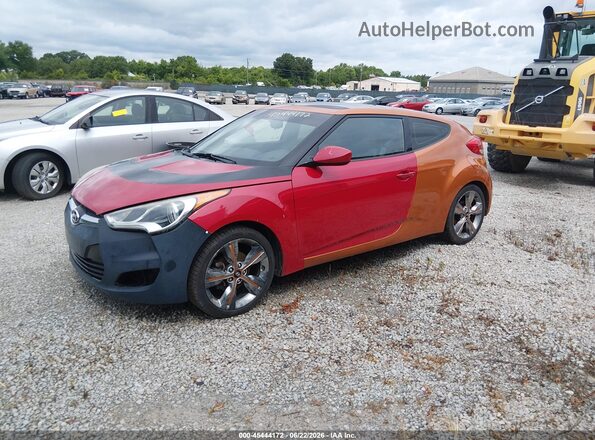 KMHTC6AD2GU297859 2016 HYUNDAI VELOSTER Orange Առջևի ձախ երեք քառորդ տեսարան