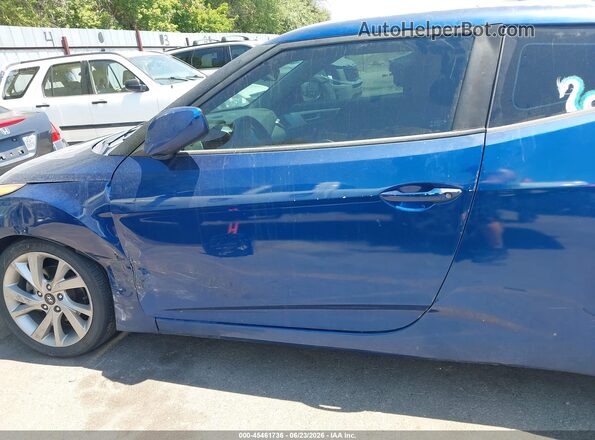 KMHTC6AD3GU288202 2016 HYUNDAI VELOSTER Blue Widok z przodu