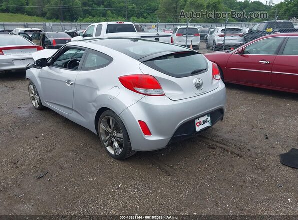 KMHTC6AD3HU317800 2017 HYUNDAI VELOSTER Silver Задня ліва чверть