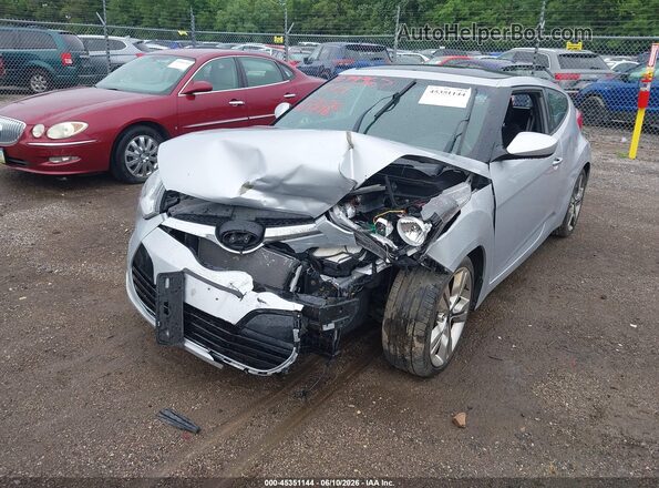 KMHTC6AD3HU317800 2017 HYUNDAI VELOSTER Silver Передня ліва чверть