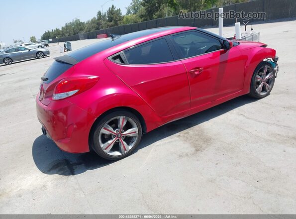 KMHTC6AD3HU318994 2017 HYUNDAI VELOSTER Red Հետևի աջ