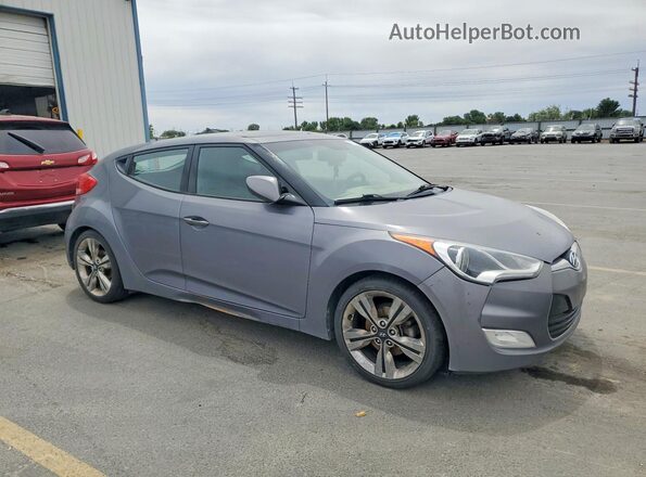 KMHTC6AD4GU253748 2016 HYUNDAI VELOSTER Gray 