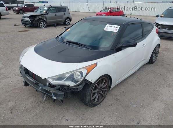 KMHTC6AD4GU292615 2016 HYUNDAI VELOSTER White Vista tres cuartos delantera izquierda