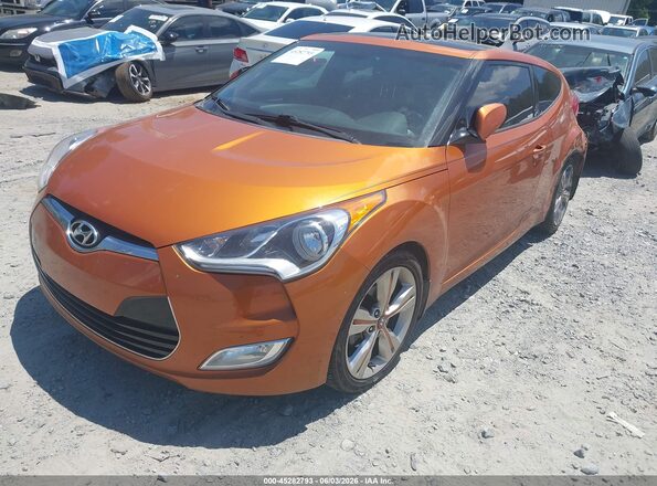 KMHTC6AD4GU293845 2016 HYUNDAI VELOSTER Orange Передня ліва чверть