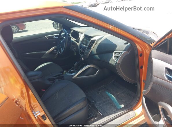 KMHTC6AD4GU293845 2016 HYUNDAI VELOSTER Orange Вид салону спереду
