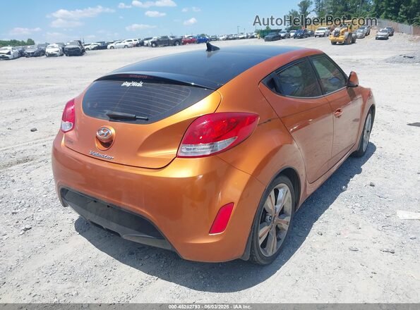 KMHTC6AD4GU293845 2016 HYUNDAI VELOSTER Orange Задня права чверть
