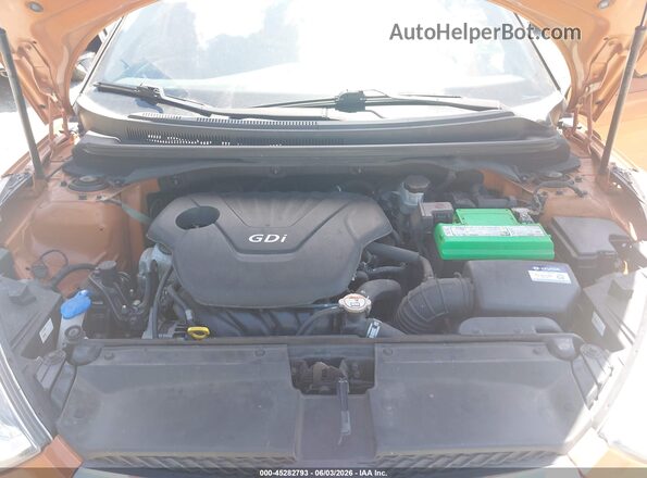 KMHTC6AD4GU293845 2016 HYUNDAI VELOSTER Orange Вид ззаду
