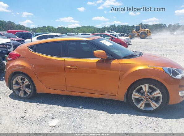 KMHTC6AD4GU293845 2016 HYUNDAI VELOSTER Orange Вид задньої частини салону