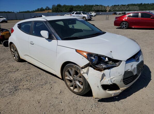 KMHTC6AD4HU304845 2017 HYUNDAI VELOSTER White Front right