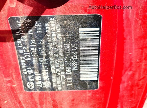 KMHTC6AD4HU324481 2017 HYUNDAI VELOSTER Red 