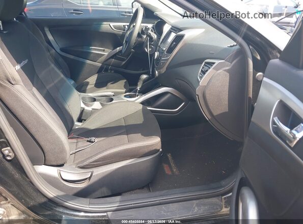 KMHTC6AD5GU274687 2016 HYUNDAI VELOSTER Black Widok wnętrza z przodu