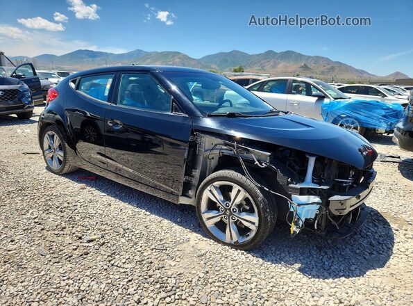 KMHTC6AD5HU323520 2017 HYUNDAI VELOSTER Black Передня права чверть