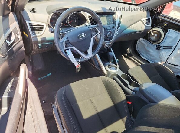 KMHTC6AD5HU323520 2017 HYUNDAI VELOSTER Black Вид панелі приладів