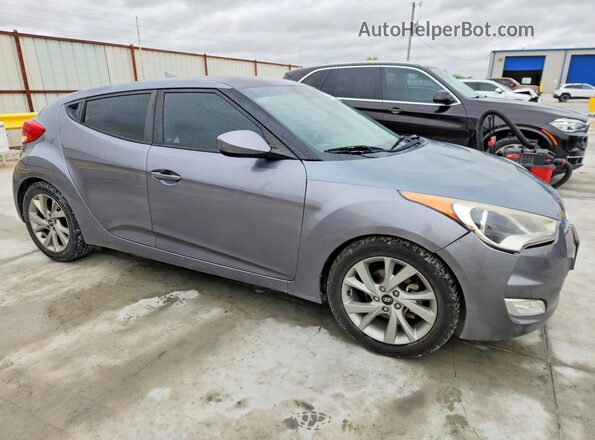 KMHTC6AD6HU305091 2017 HYUNDAI VELOSTER Gray Przód prawy