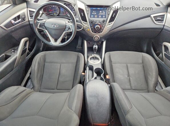 KMHTC6AD6HU305091 2017 HYUNDAI VELOSTER Gray Widok deski rozdzielczej