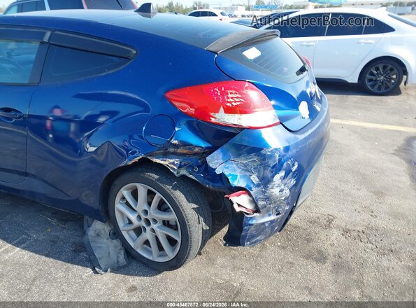 KMHTC6AD6HU305706 2017 HYUNDAI VELOSTER Blue Դիմացի տեսք