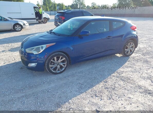KMHTC6AD6HU311537 2017 HYUNDAI VELOSTER Blue წინა მარცხენა ხედი სამი მეოთხედიდან
