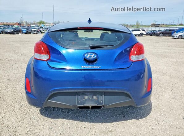KMHTC6AD6HU322392 2017 HYUNDAI VELOSTER Blue უკანა ხედი