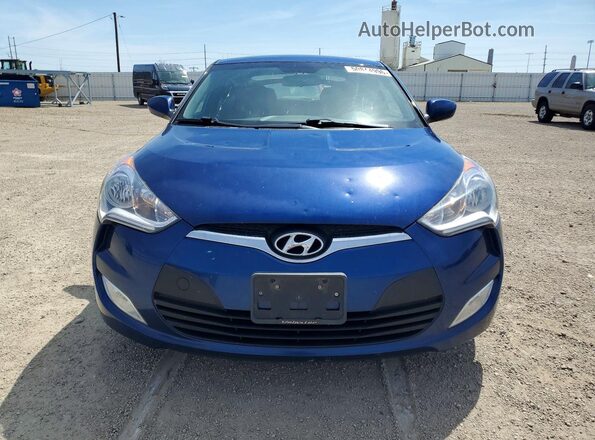 KMHTC6AD6HU322392 2017 HYUNDAI VELOSTER Blue წინა ხედი