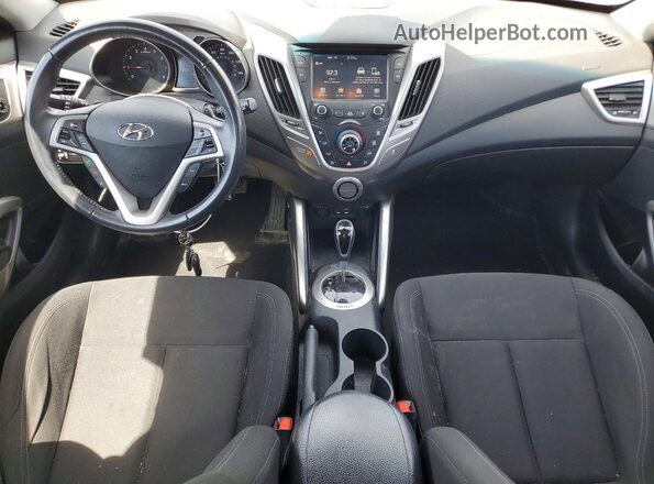 KMHTC6AD6HU322392 2017 HYUNDAI VELOSTER Blue წინა პანელის ხედი