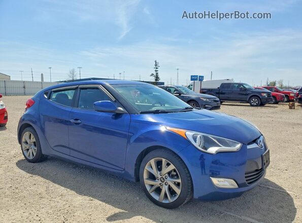 KMHTC6AD6HU322392 2017 HYUNDAI VELOSTER Blue წინა მარჯვენა