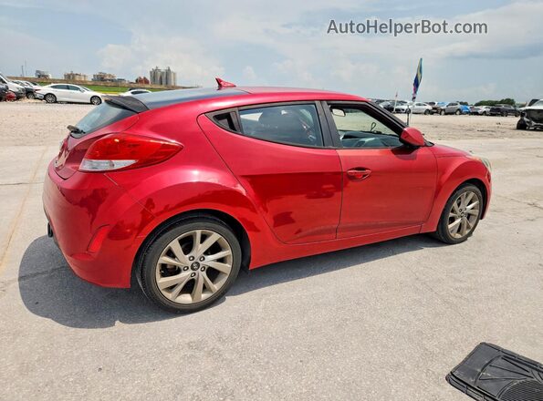 KMHTC6AD7HU307643 2017 HYUNDAI VELOSTER Красный Задняя правая четверть