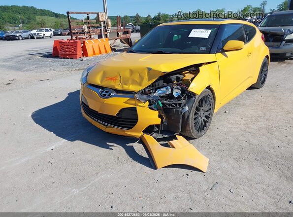KMHTC6AD7HU320568 2017 HYUNDAI VELOSTER Yellow 