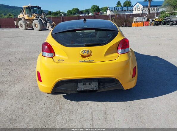KMHTC6AD7HU320568 2017 HYUNDAI VELOSTER Yellow 