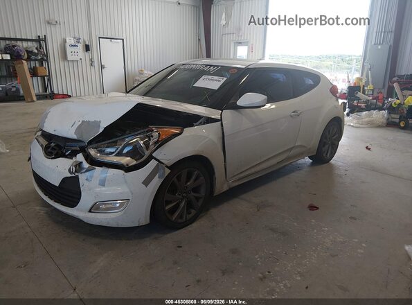 KMHTC6AD8HU310647 2017 HYUNDAI VELOSTER Белый Передняя левая четверть