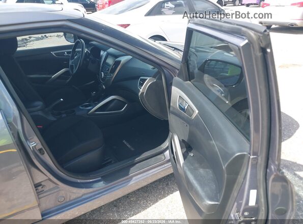 KMHTC6AD8HU324287 2017 HYUNDAI VELOSTER Серый Вид салона спереди