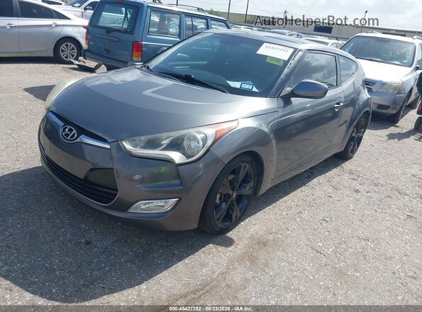 KMHTC6AD8HU324287 2017 HYUNDAI VELOSTER Серый Передняя левая четверть